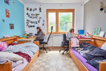 Jugendzimmer in der Familienwohngruppe im Jugendhaus Don Bosco Penzberg