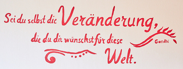 Wandspruch im Jugendhaus Don Bosco Penzberg